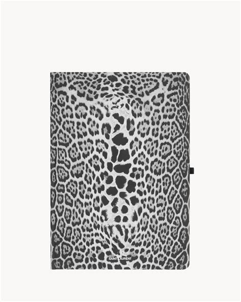 ysl notebook cover|AGOOD COMPANY LEOPARD NOTEBOOK A4 .